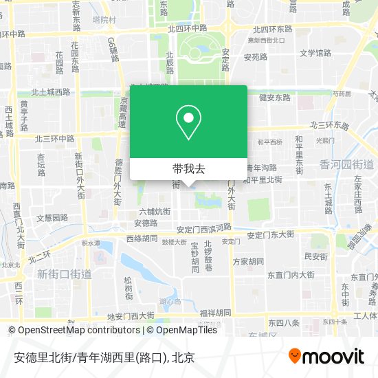 安德里北街/青年湖西里(路口)地图