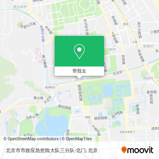 北京市市政应急抢险大队三分队-北门地图