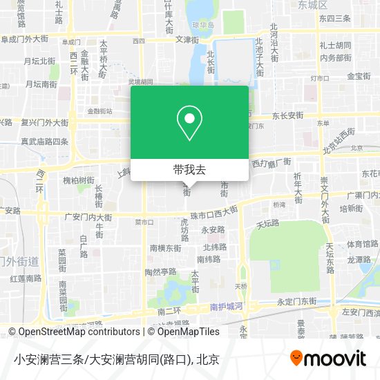 小安澜营三条/大安澜营胡同(路口)地图