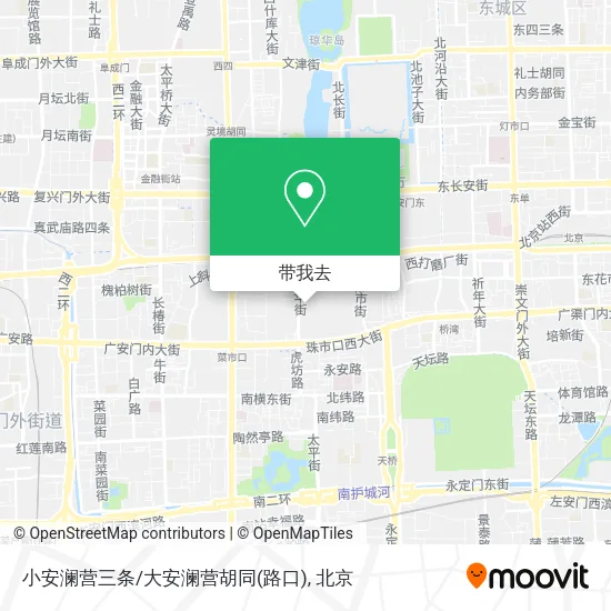 小安澜营三条/大安澜营胡同(路口)地图
