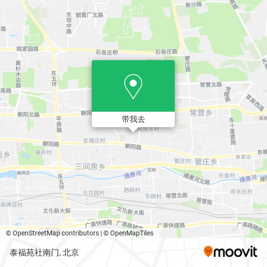 泰福苑社南门地图