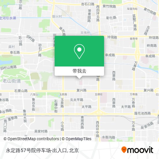 永定路57号院停车场-出入口地图