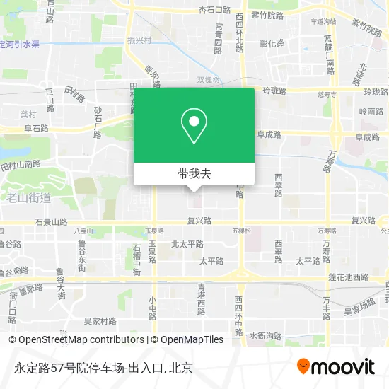 永定路57号院停车场-出入口地图