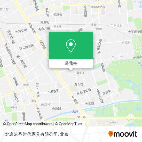北京宏盈时代家具有限公司地图