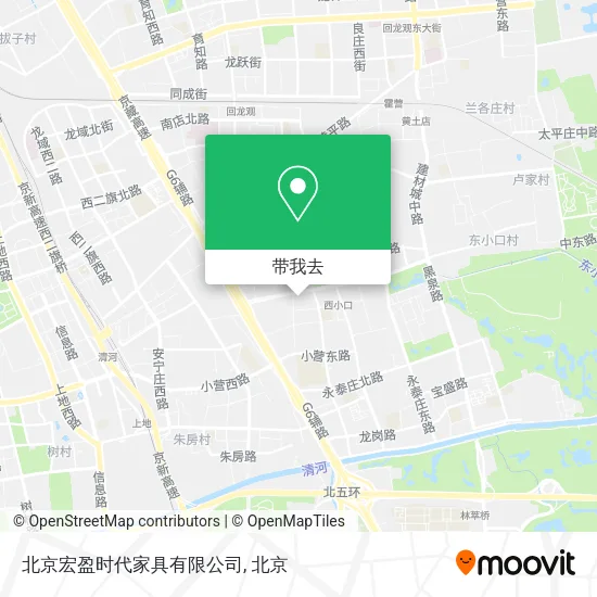 北京宏盈时代家具有限公司地图