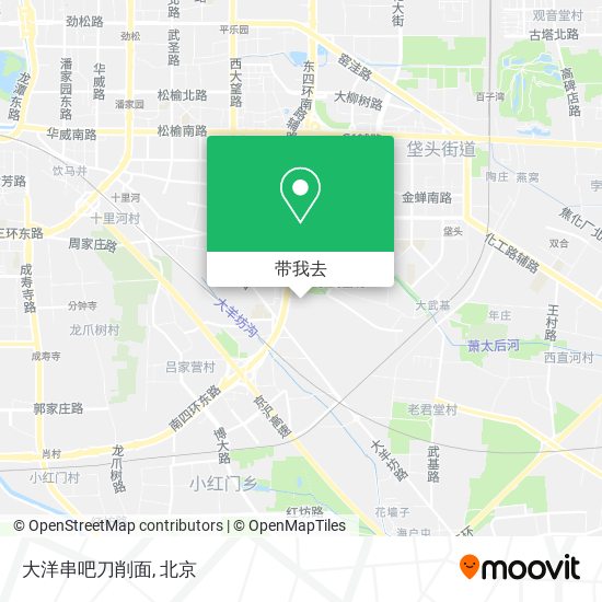 大洋串吧刀削面地图