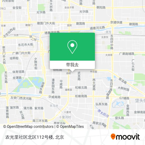 农光里社区北区112号楼地图