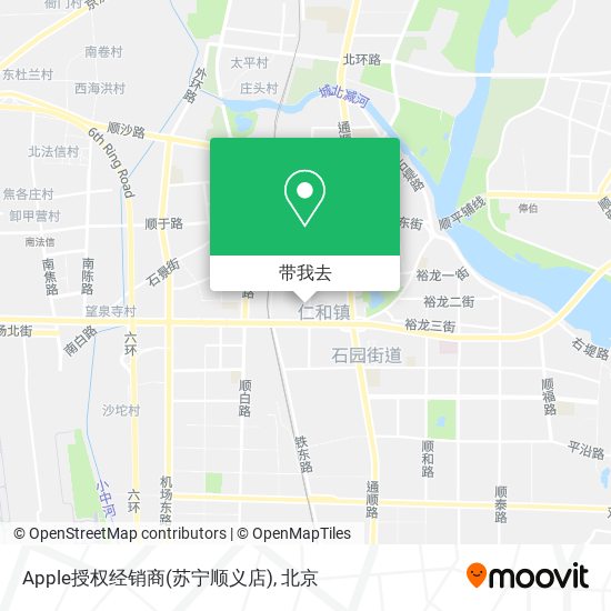 Apple授权经销商(苏宁顺义店)地图