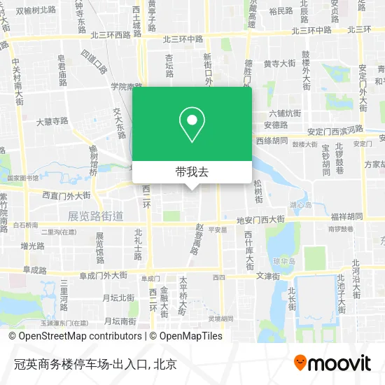 冠英商务楼停车场-出入口地图