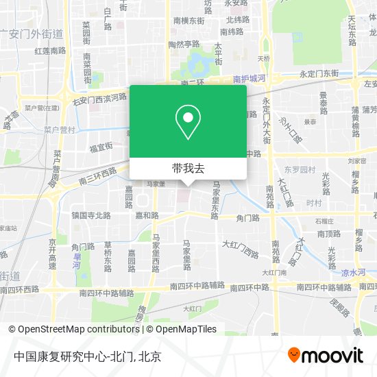 中国康复研究中心-北门地图