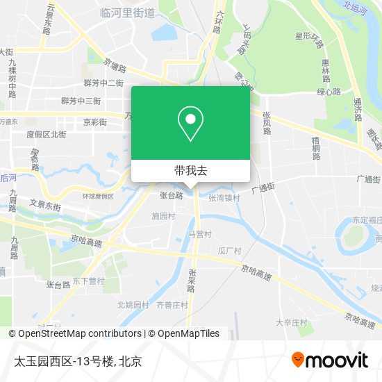 太玉园西区-13号楼地图