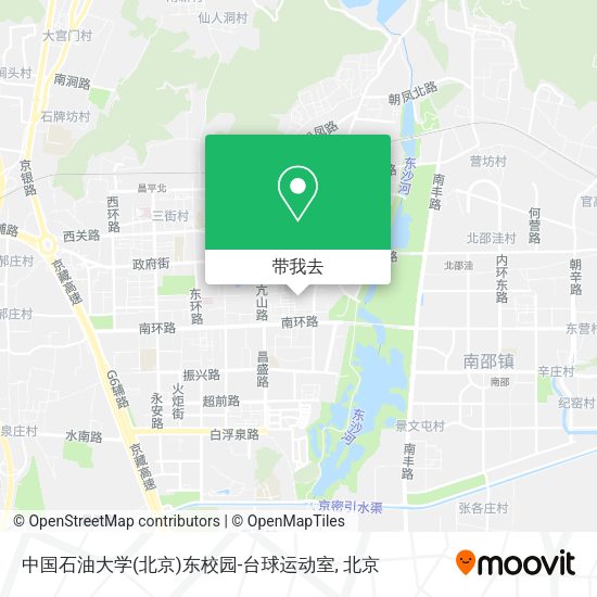 中国石油大学(北京)东校园-台球运动室地图