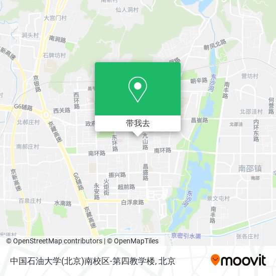 中国石油大学(北京)南校区-第四教学楼地图