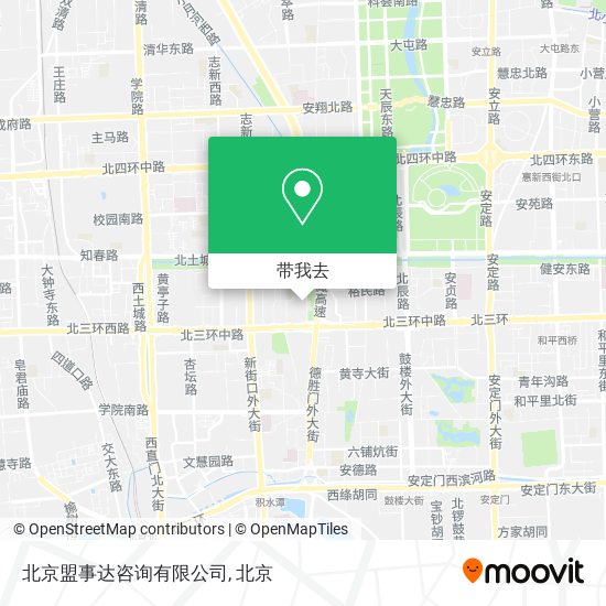 北京盟事达咨询有限公司地图