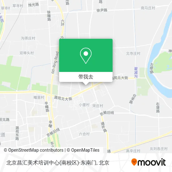 北京昌汇美术培训中心(南校区)-东南门地图