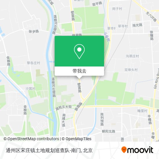 通州区宋庄镇土地规划巡查队-南门地图