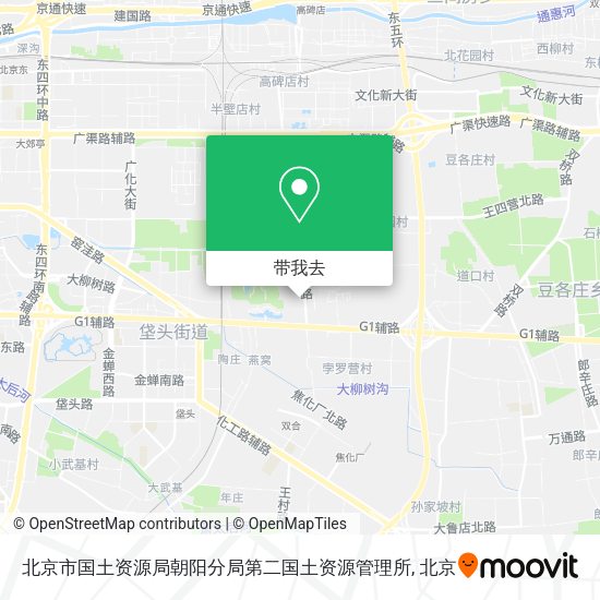 北京市国土资源局朝阳分局第二国土资源管理所地图