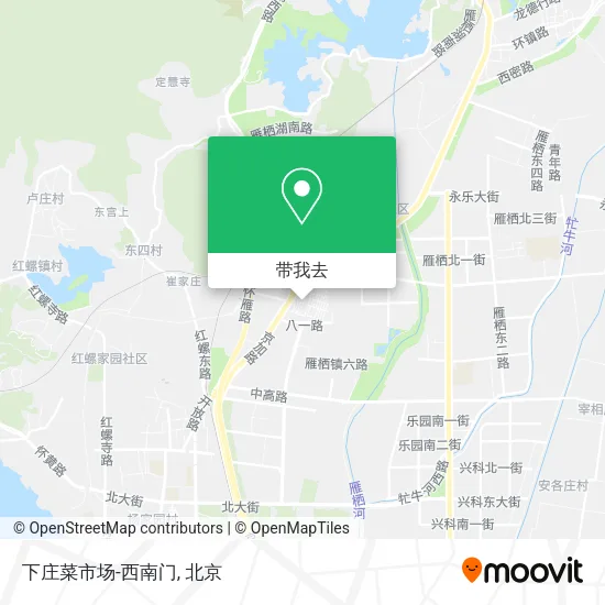 下庄菜市场-西南门地图