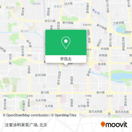没窗涂料家装广场地图