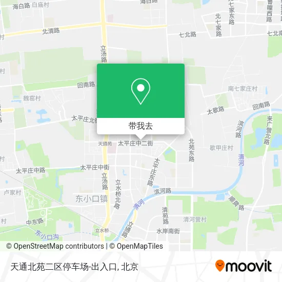 天通北苑二区停车场-出入口地图