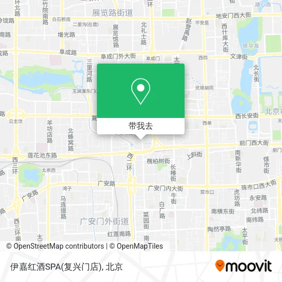 伊嘉红酒SPA(复兴门店)地图