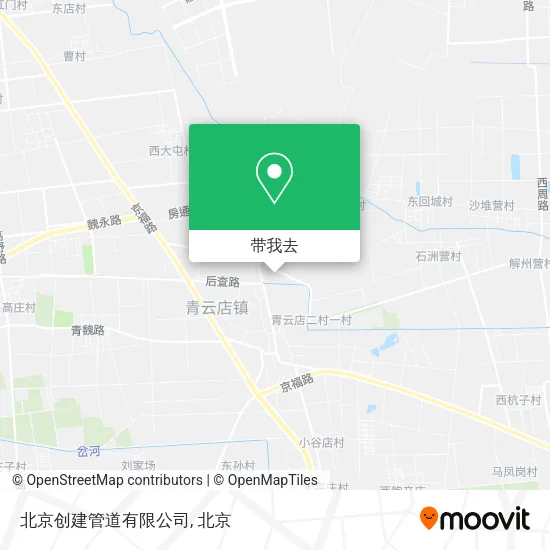 北京创建管道有限公司地图