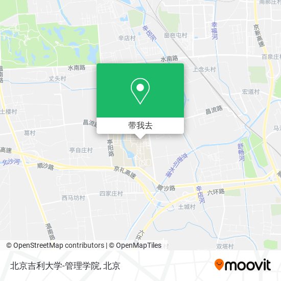 北京吉利大学-管理学院地图