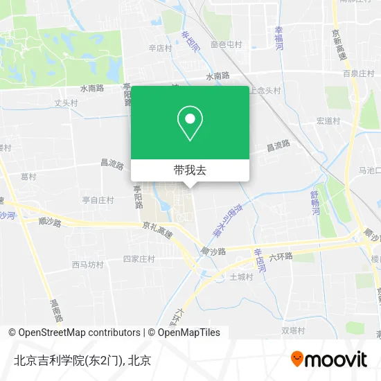 北京吉利学院(东2门)地图