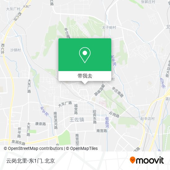 云岗北里-东1门地图