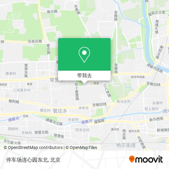 停车场连心园东北地图