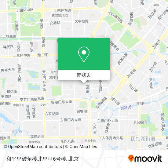 和平里砖角楼北里甲6号楼地图