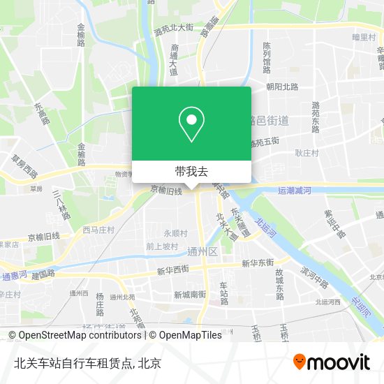 北关车站自行车租赁点地图