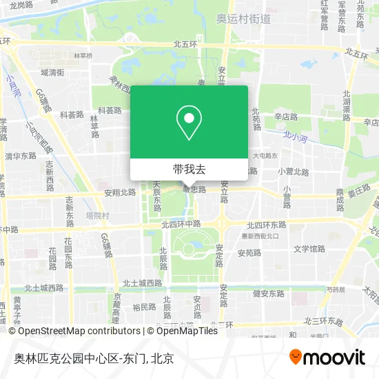 奥林匹克公园中心区-东门地图