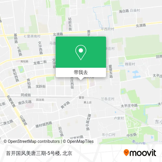 首开国风美唐三期-5号楼地图