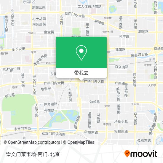 崇文门菜市场-南门地图