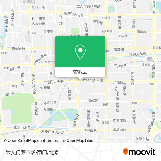 崇文门菜市场-南门地图