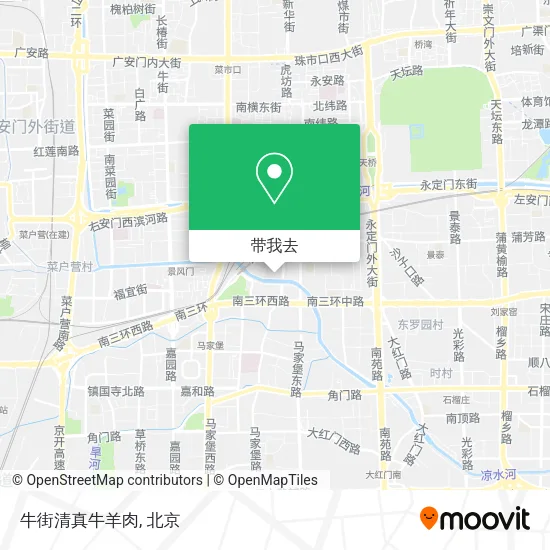 牛街清真牛羊肉地图