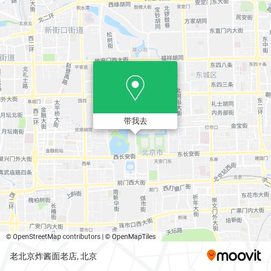老北京炸酱面老店地图