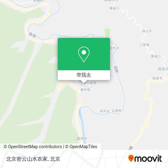 北京密云山水农家地图