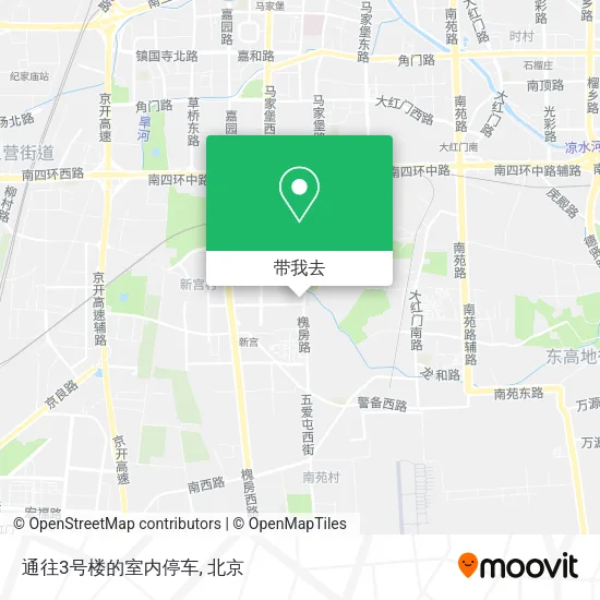 通往3号楼的室内停车地图