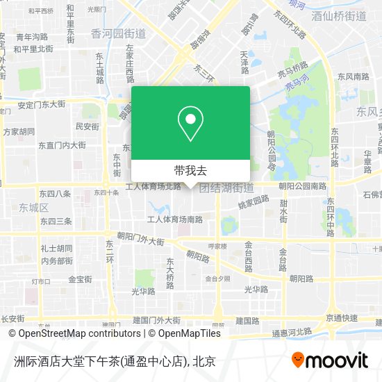 洲际酒店大堂下午茶(通盈中心店)地图