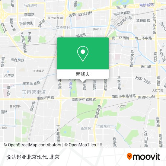 悦达起亚北京现代地图