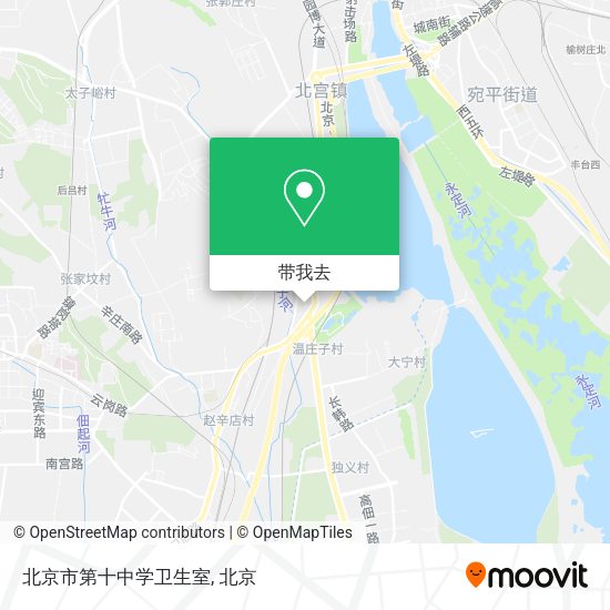 北京市第十中学卫生室地图