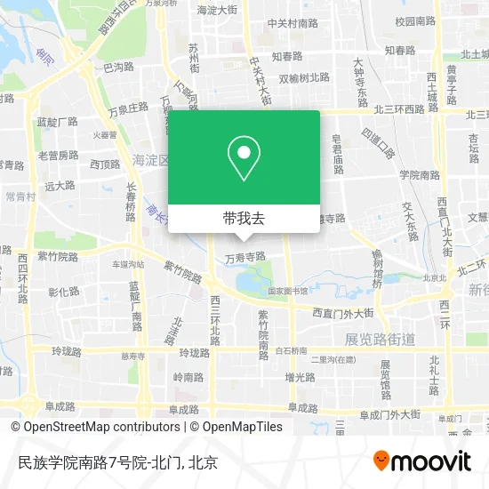民族学院南路7号院-北门地图