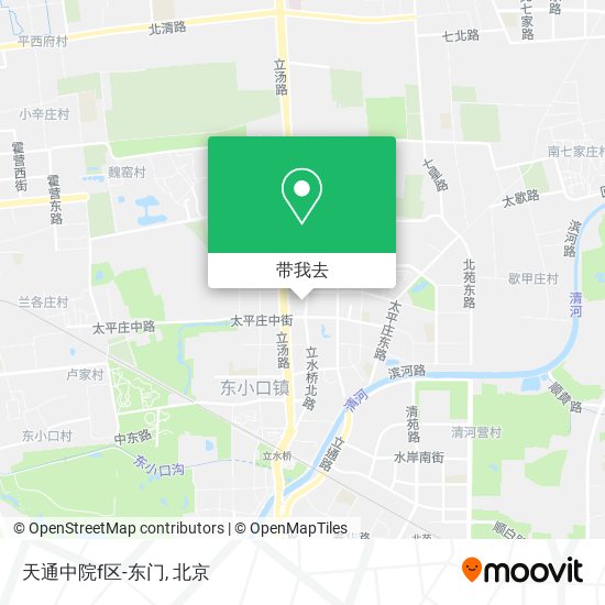 天通中院f区-东门地图