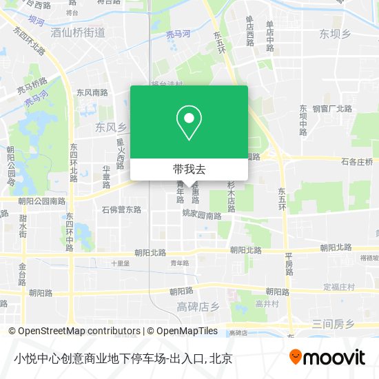 小悦中心创意商业地下停车场-出入口地图