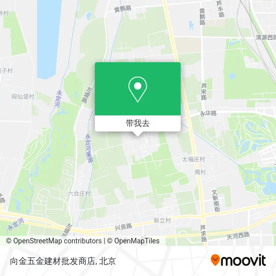 向金五金建材批发商店地图