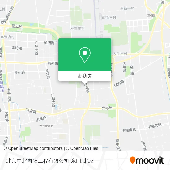 北京中北向阳工程有限公司-东门地图