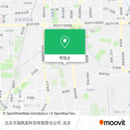 北京天瑞凤安科贸有限责任公司地图