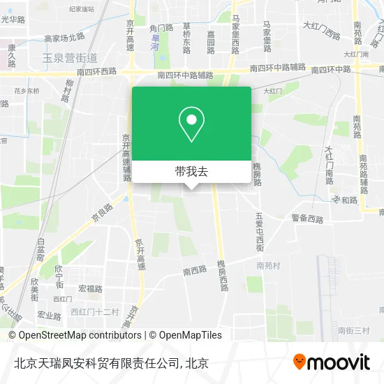 北京天瑞凤安科贸有限责任公司地图